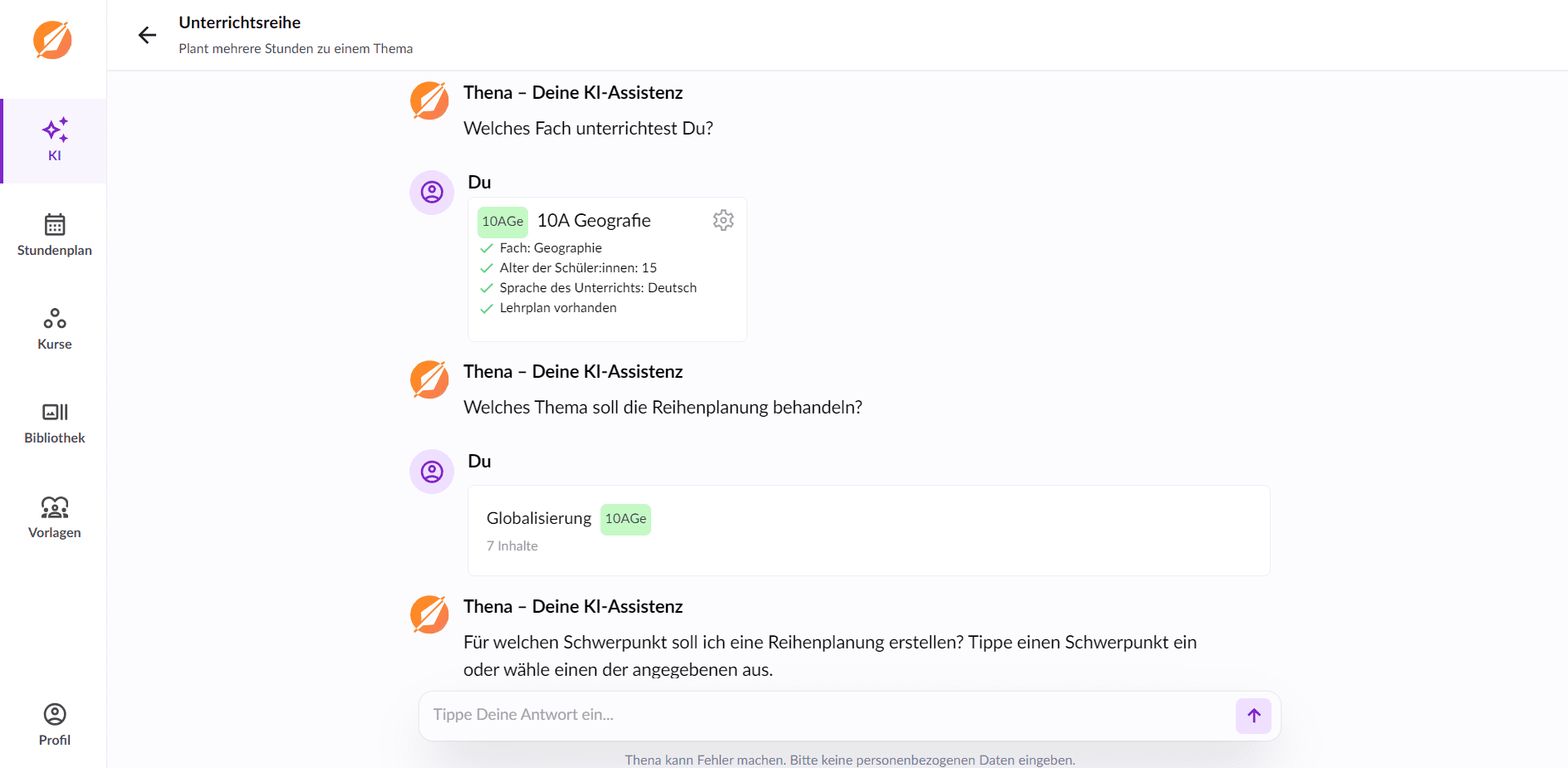 Beispiel: KI in der Schule