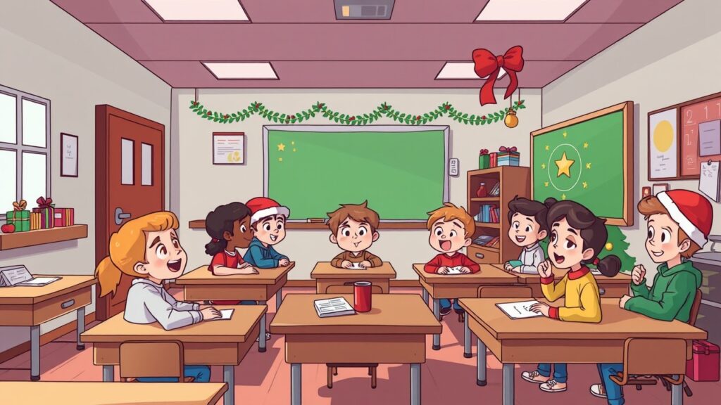 Advent Unterrichtsmaterial in einer Schulklasse