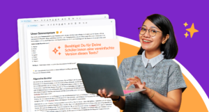 Differenzierter Unterricht: Text vereinfachen mit KI