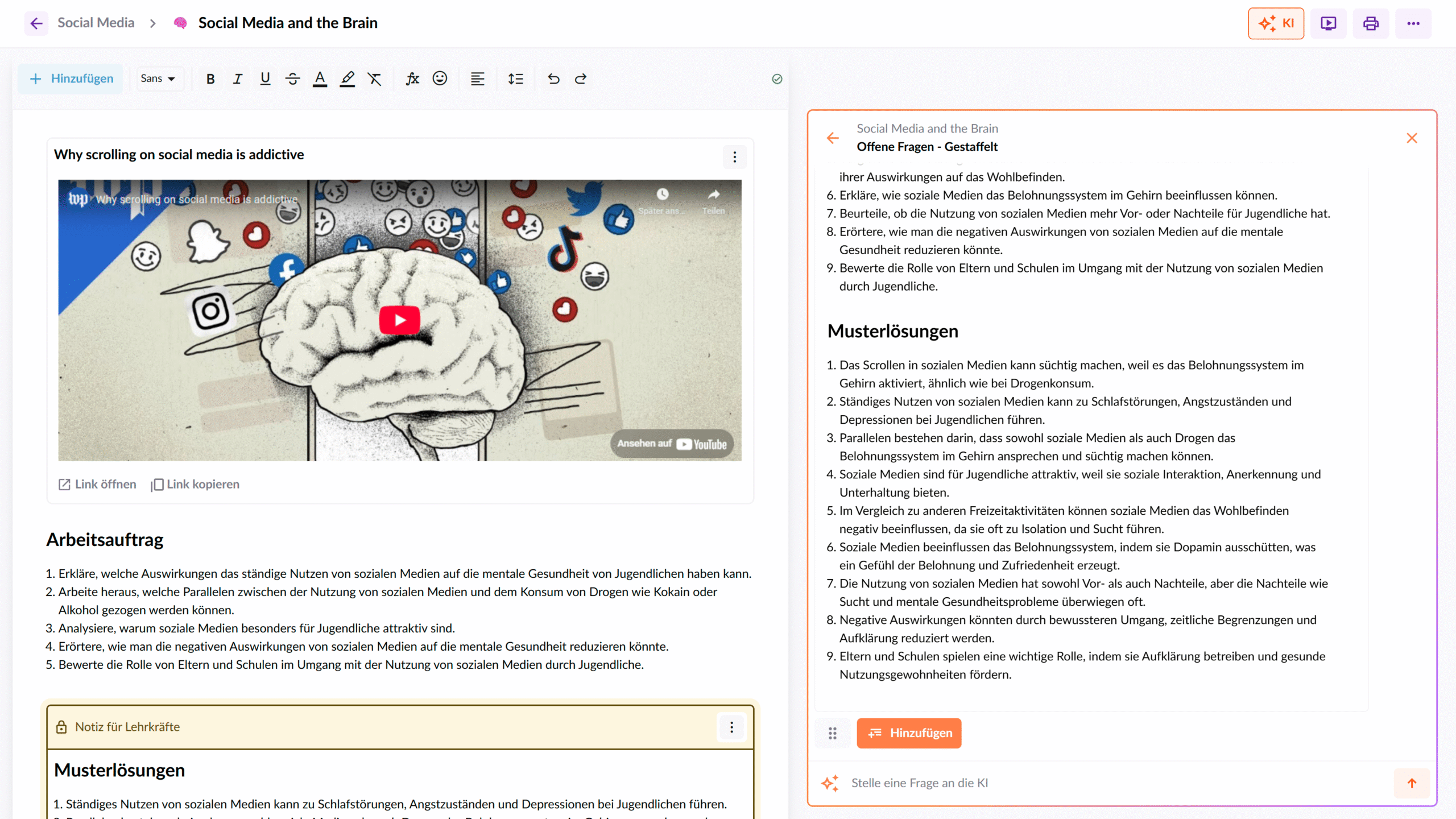 KI im Englischunterricht: Arbeitsaufträge erstellen