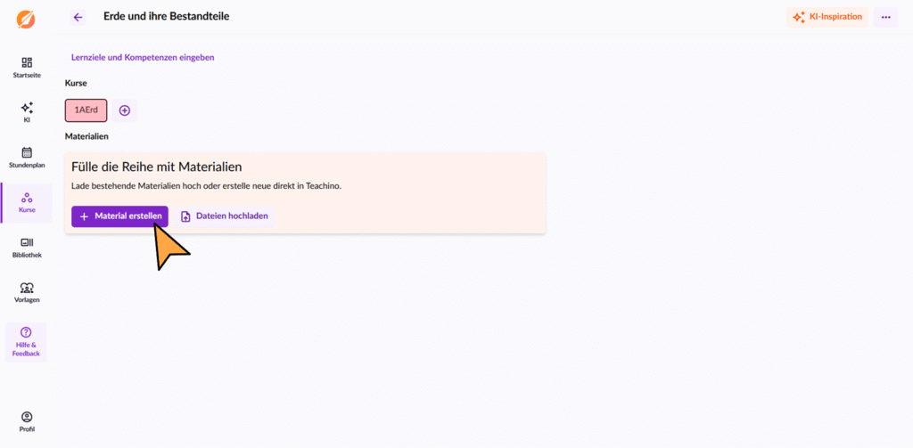 Neues Material erstellen